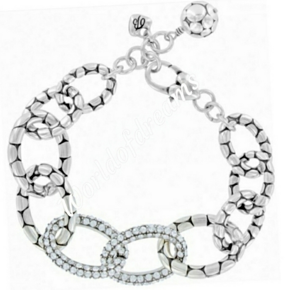 Brighton Pebble Pave' Chunky Link Bling Bracelet